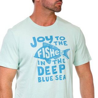 Thumbnail 2: Life is Good Men's Short Sleeve Joy To The Fish Tee  
