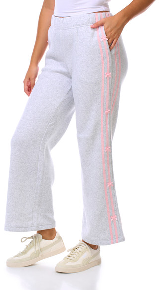 Thumbnail 3: April Kiss Juniors Wide Leg Pants w/ Bows 