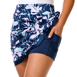 Thumbnail 3: Stella Parker Women's Kendall Contrast Side Split Golf Skort 