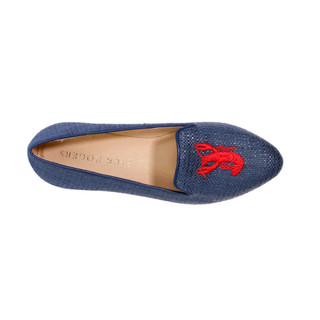 Thumbnail 4: JACK ROGERS Women's Lobster Embroidered Loafers 