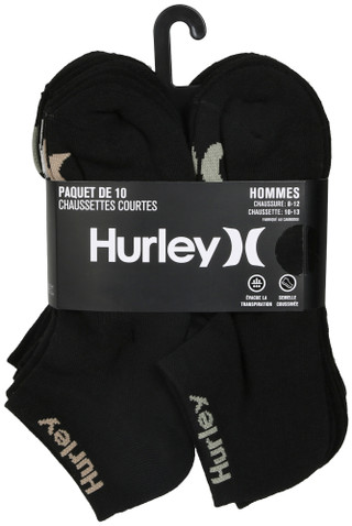 Thumbnail 2: Hurley Men's 10 Pk Low Cut Socks 