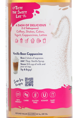 Thumbnail 1: Jordan's Skinny Mixes 25.4 oz Vanilla Syrup  