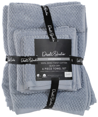 Thumbnail 2: DWELL STUDIO 6 Pc Oversized Quick Dry Cotton Towel Set 