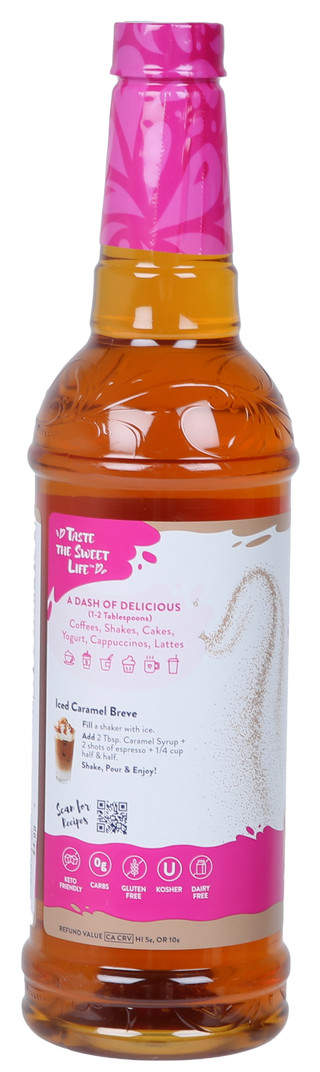 Thumbnail 5: Jordan's Skinny Mixes 25.4 oz Caramel Syrup 
