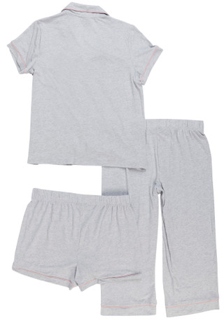 Thumbnail 1: Tahari Women's 3 Pc Short Sleeve Capris Sleep Set 