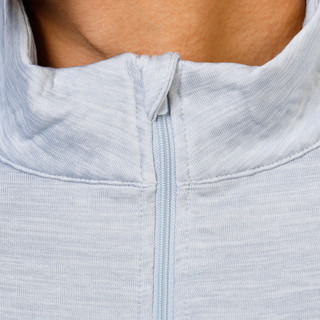 Thumbnail 3: REEL LEGENDS Men's Honeycomb Heather Long Sleeve Pullover w/ Quarter Zip 