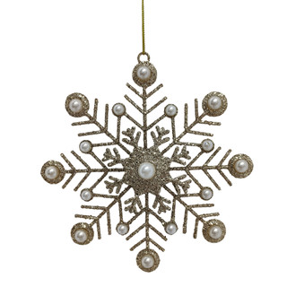 Thumbnail 1: Magical Season Champagne Snowflake Ornament 