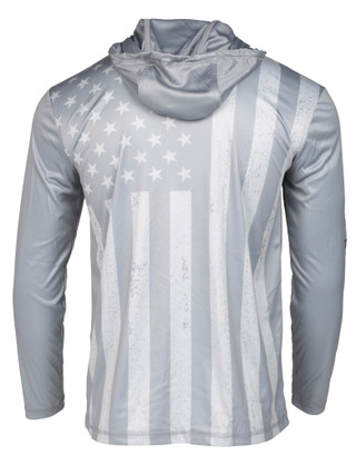 Thumbnail 1: FloGrown Men's Long Sleeve Drawstring Hooded Performance Shirt 