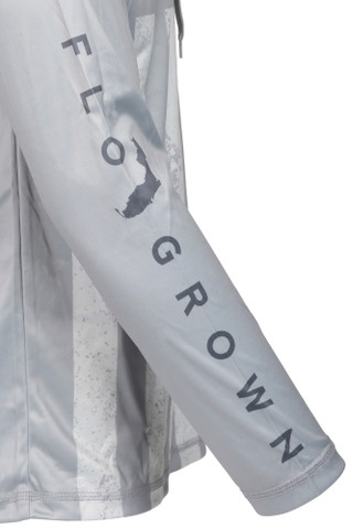 Thumbnail 2: FloGrown Men's Long Sleeve Drawstring Hooded Performance Shirt 