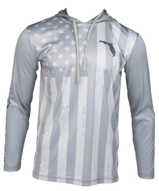Thumbnail 3: FloGrown Men's Long Sleeve Drawstring Hooded Performance Shirt 