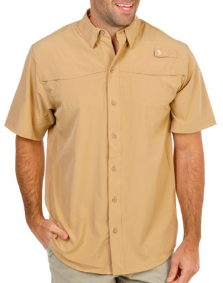 Thumbnail 2: REEL LEGENDS Men's UPF 50 Button Down Shirt 