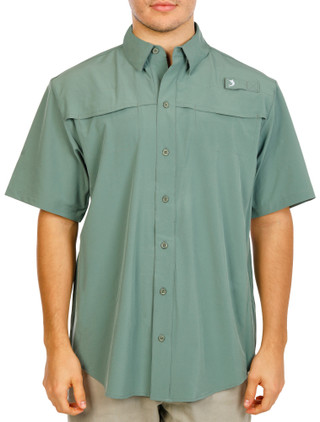 Thumbnail 3: REEL LEGENDS Men's UPF 50 Button Down Shirt 