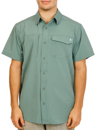 Thumbnail 4: REEL LEGENDS Men's UPF 50 Button Down Shirt 