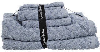 Thumbnail 1: DWELL 6 Pc Cotton Chevron Bath Towel Set 