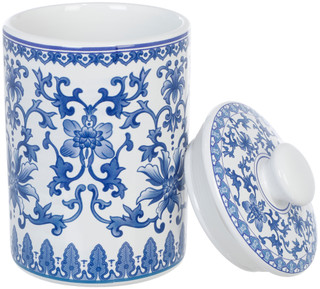 Thumbnail 2: 10 Strawberry Street Chinoiserie Ceramic Canister w/ Lid 