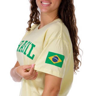 Thumbnail 1: Vintage threadz Juniors Short Sleeve Brasil Boyfriend Tee 