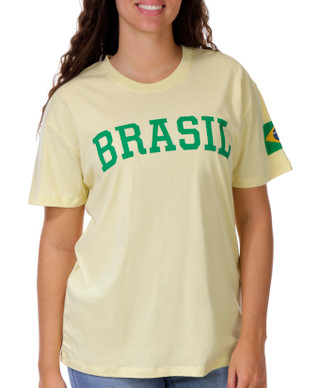 Thumbnail 3: Vintage threadz Juniors Short Sleeve Brasil Boyfriend Tee 
