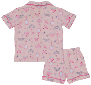 Thumbnail 1: Cutie Pie Baby Toddler Girls' Princess Print Pajama Set - 2 Piece 