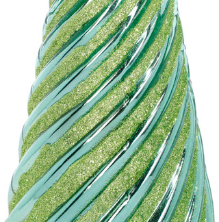 Thumbnail 1: DIAMOND STAR 14 In Glass Christmas Tree Figurine  