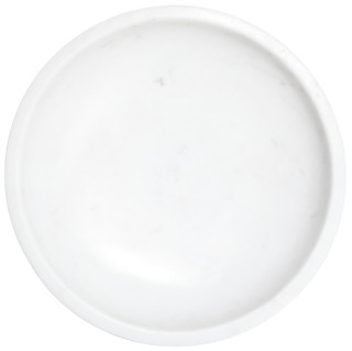 Thumbnail 2: Home Decor Factory 10x4.75 White Marble Cake Stand w/ Acacia Wood Base  