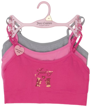 Thumbnail 1: Juicy Couture Girls' 3-Pack Seamless Bralettes 