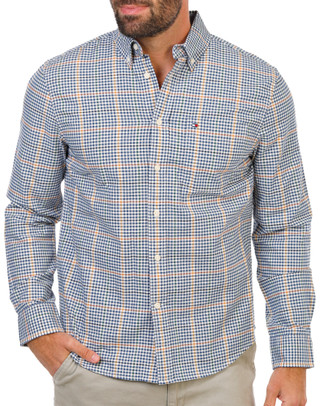 Thumbnail 2: Tommy Hilfiger Men's Long Sleeve Tartan Oxford Button Down Shirt 