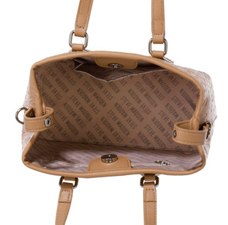 Thumbnail 6: Steve Madden Logo Embossed Cherry Charm Satchel  