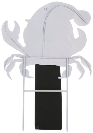 Thumbnail 2: Brighten the Season 26 In Crab w/ Santa Hat Christmas Garden Stake  