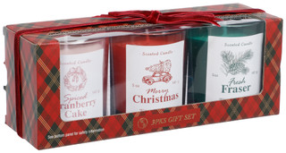 Thumbnail 2: Western brook 3 Pk 5 OZ Christmas Candles  