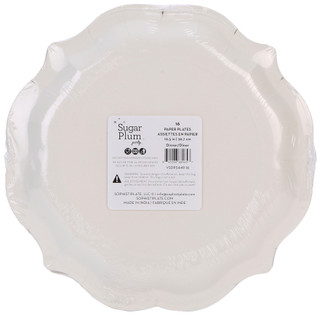 Thumbnail 1: Sugar Plum Party 16 Pk 10.5 In Christmas Santa Paper Plates  