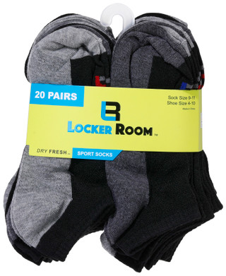 Thumbnail 2: Locker Room Boys 20 Pk No-Show Sport Socks  