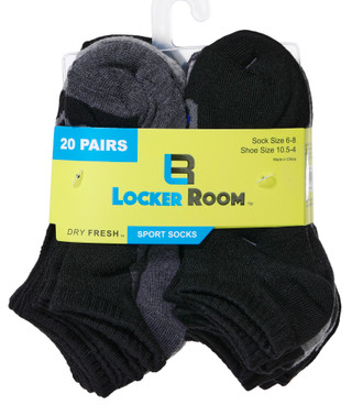 Thumbnail 11: Locker Room Boys 20 Pk No-Show Sport Socks  