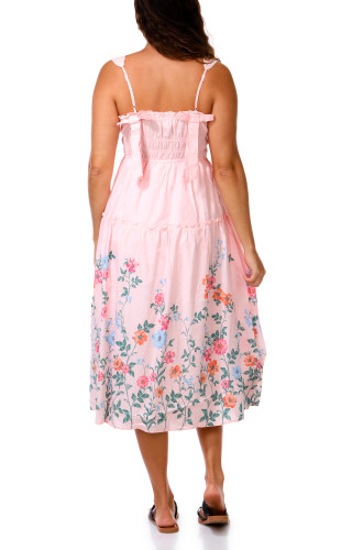 Thumbnail 5: Trixxi Juniors Multi Floral Border Cotton Lawn Dress 