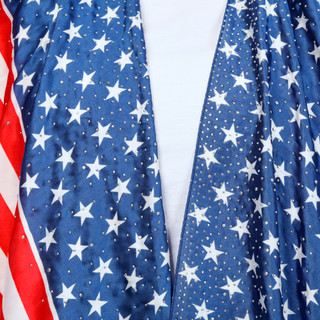 Thumbnail 2: Jessica McClintock Americana Flag Kimono 