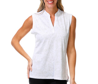 Thumbnail 1: REEL LEGENDS Women's Sleeveless Freeline Split Neck Top 
