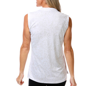 Thumbnail 2: REEL LEGENDS Women's Sleeveless Freeline Split Neck Top 