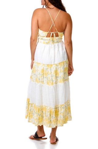 Thumbnail 3: Trixxi Juniors Floral Eyelet Twin Print Maxi Dress 