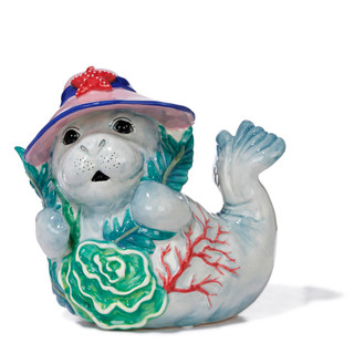 Thumbnail 2: Chubby Mermaids 6x9 Coastal Mermaid Figurine Home Accent 