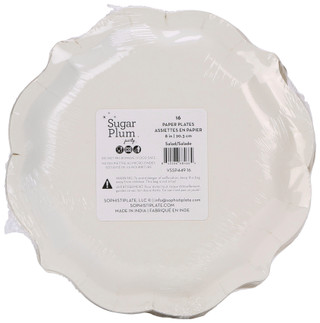 Thumbnail 2: Sugar Plum Party 16 Pk 8 In Christmas Vintage Santa Paper Party Plates  
