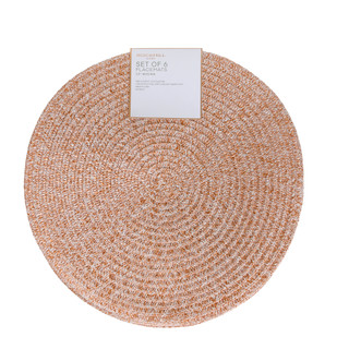 Thumbnail 3: Rockhill Home 6 Pk 15 in Decorative Woven Round Placemats 