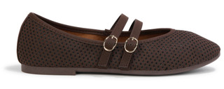 Thumbnail 4: Jellypop  Womens Zavari Suede Double Strap Flats 