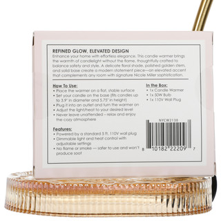 Thumbnail 6: Nicole Miller Candle Warmer Table Lamp 