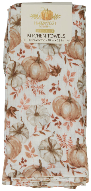 Thumbnail 2: Dream Home 3 Pk Harvest Kitchen Towels Set 