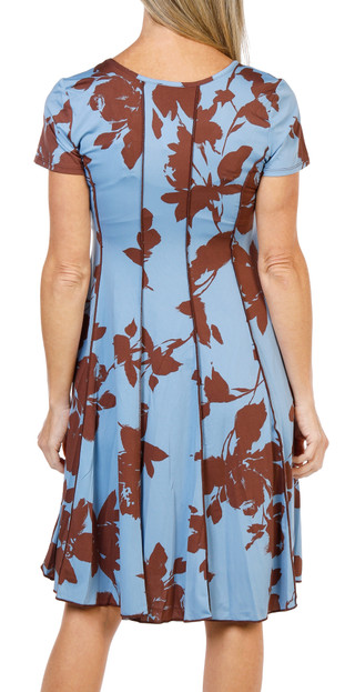 Thumbnail 1: Sami & Jo Women's Short Sleeve Flat Panel Midi Dress  