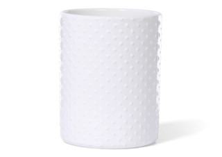 Thumbnail 2: 10 Strawberry Street White Polka Dot Utensil Crock 
