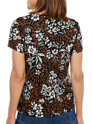 Thumbnail 2: Sanctuary Women's Short Sleeve Floral One Pocket Tee 