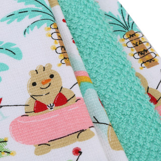 Thumbnail 1: Rockhill Home 3 Pk Tropical Snowman Christmas Kitchen Towels 