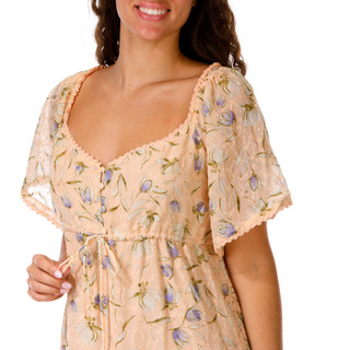 Thumbnail 3: BY TOGETHER Juniors Short Sleeve Woven Maxi Dress 