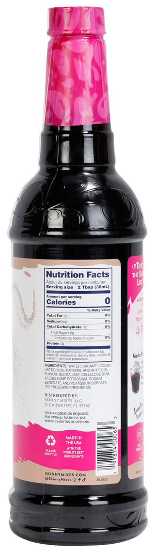 Thumbnail 3: Jordan's Skinny Mixes 25.4 oz Mocha Syrup 