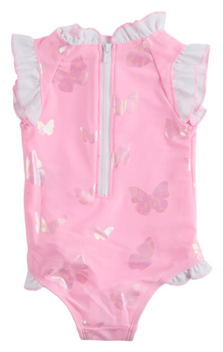 Thumbnail 2: Floatimini Baby Girls One Piece Butterfly Swimsuit 